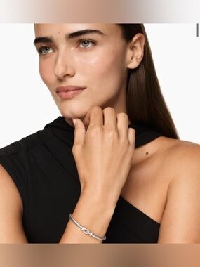 David Yurman Cable Buckle Bangle 4mm with diamonds